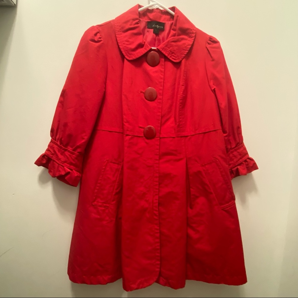 Twenty One Red Jacket with 3/4 Length Sleeves